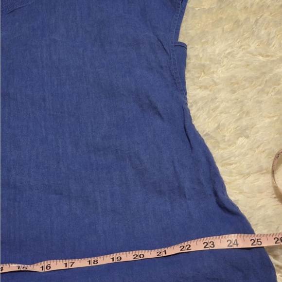 Soft Surroundings Blue Midi Dress Size XL EUC - Picture 7 of 8